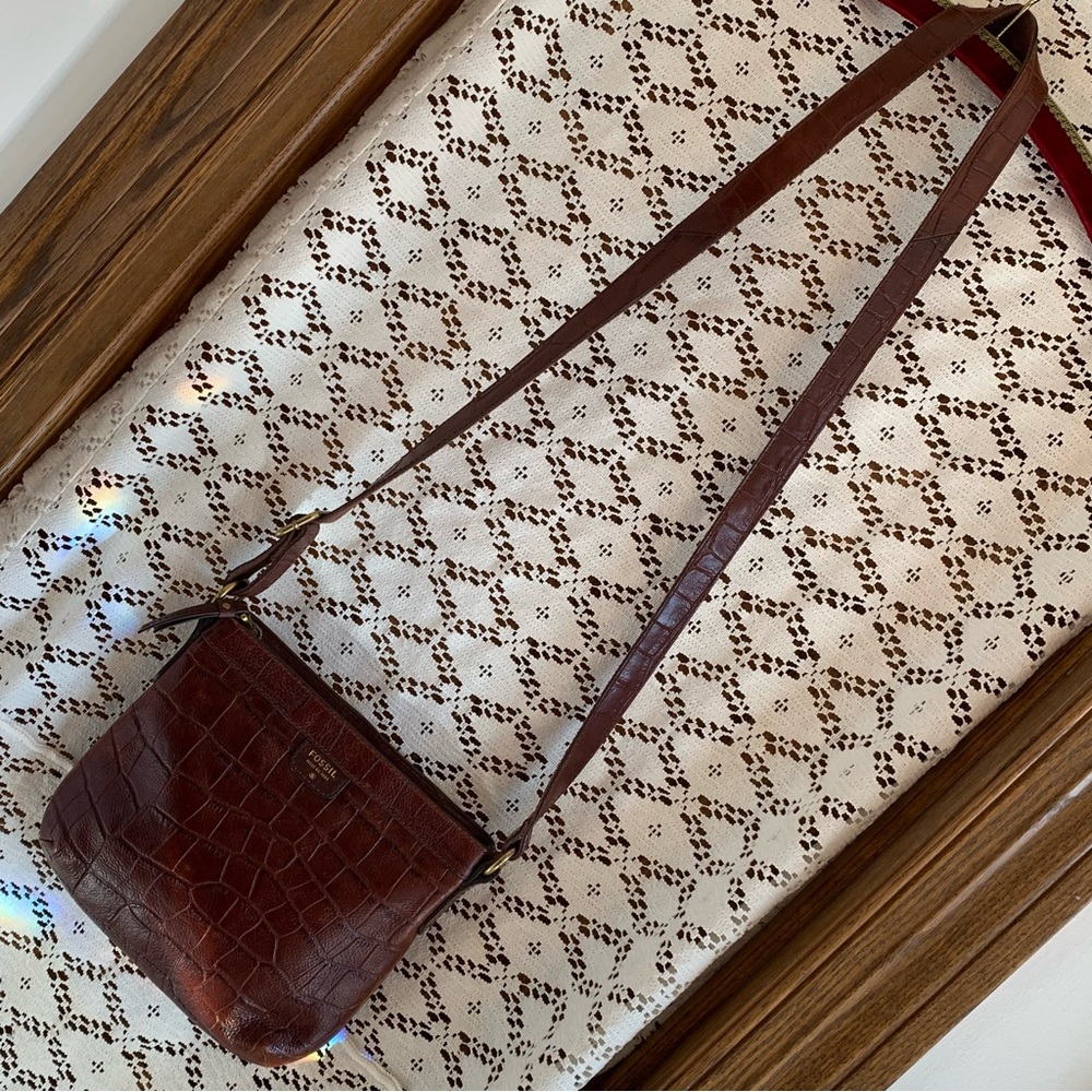 Fossil Leather Crossbody Bag - Picture 3 of 15